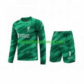 Fußballtrikots Liverpool A.Becker 1 Torwart Kinder 2023-2024 Langarm Heimtrikotsatz kaufen